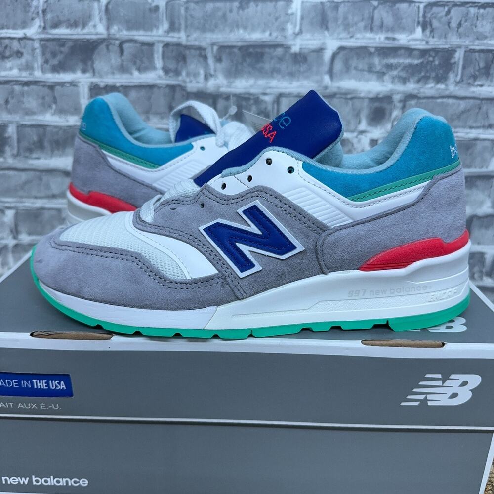 New Balance 997 Baseball Pack Jade Grey White M997CDG Mens Size 5.5 NIB Rare